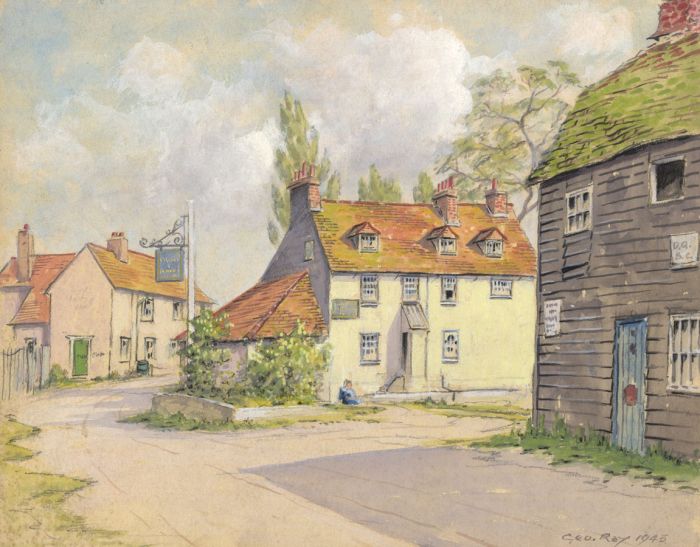 George Ray Burtenshaw - 1943 Watercolour, Surrey Street