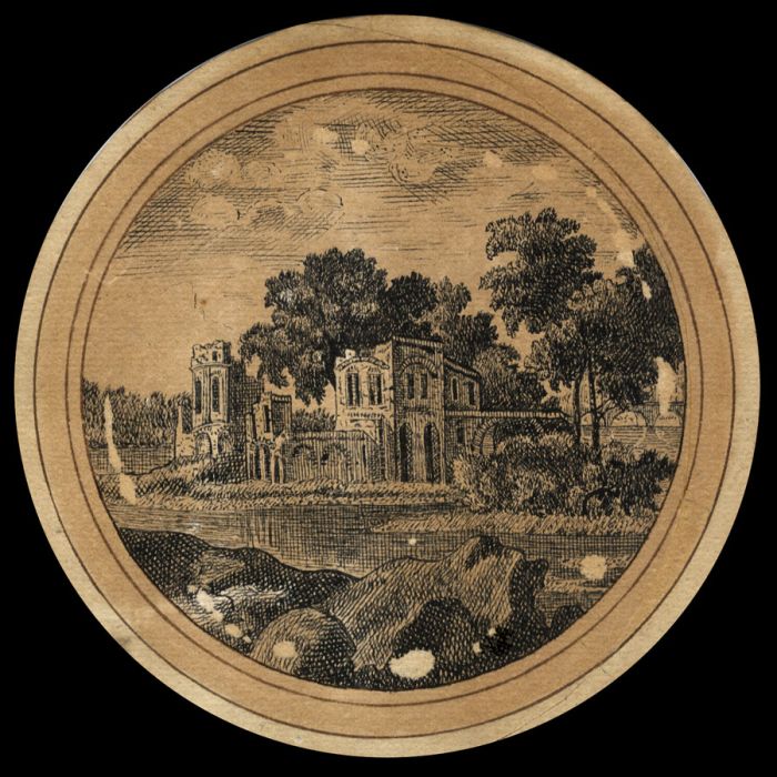 Early 20th Century Pen and Ink Drawing - Castle