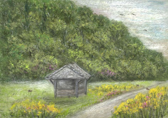 Elizabeth Painter - Contemporary Pastel, At the Roadside