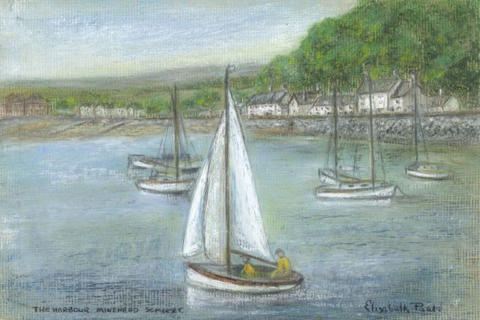 Elizabeth Painter - Contemporary Pastel, Harbour, Minehead, Somerset