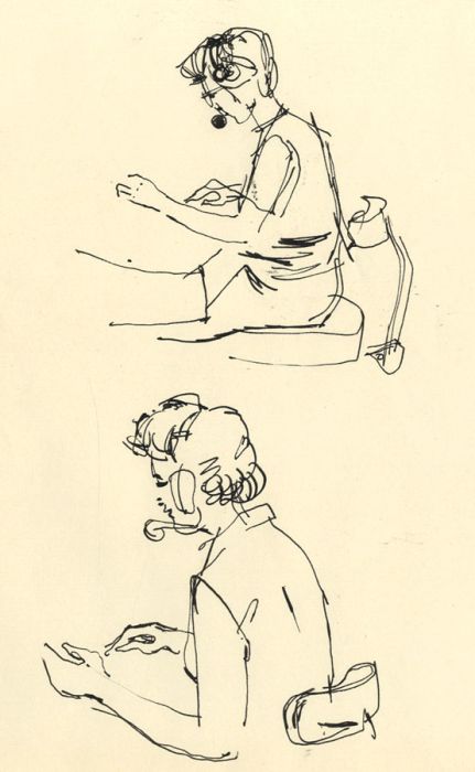 Paul Sharp - Mid 20th Century Pen and Ink Drawing, Sketches