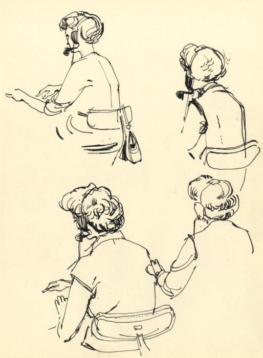Paul Sharp - Mid 20th Century Pen and Ink Drawing, Sketches
