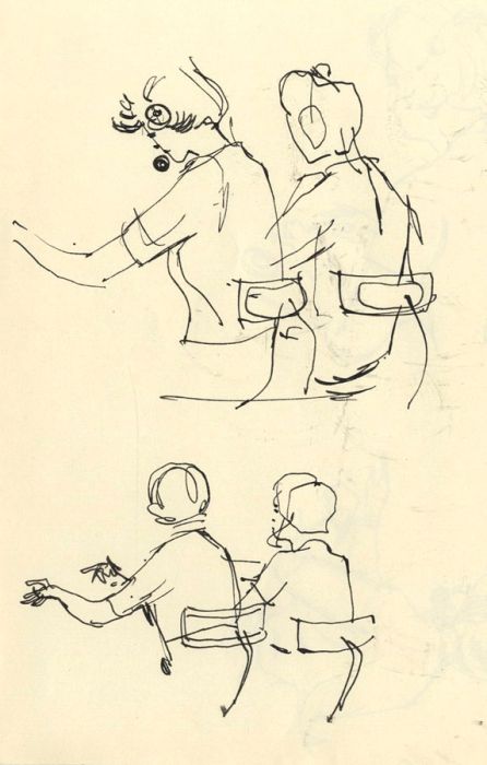 Paul Sharp - Mid 20th Century Pen and Ink Drawing, Sketches