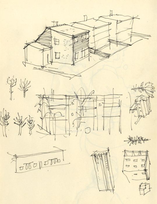 Paul Sharp - Mid 20th Century Pen and Ink Drawing, Sketches