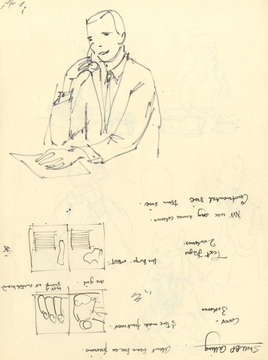 Paul Sharp - Mid 20th Century Pen and Ink Drawing, Portrait Sketches
