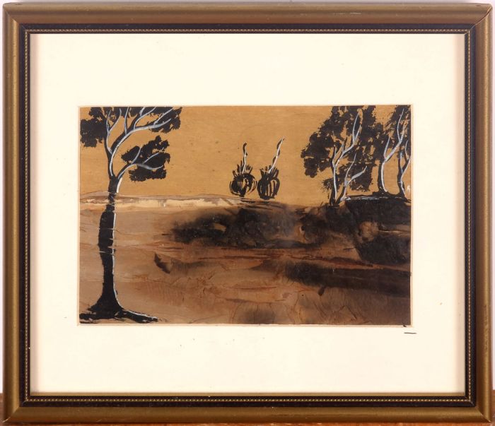 Mid 20th Century Mixed Media - Aboriginal Art, "Soil"