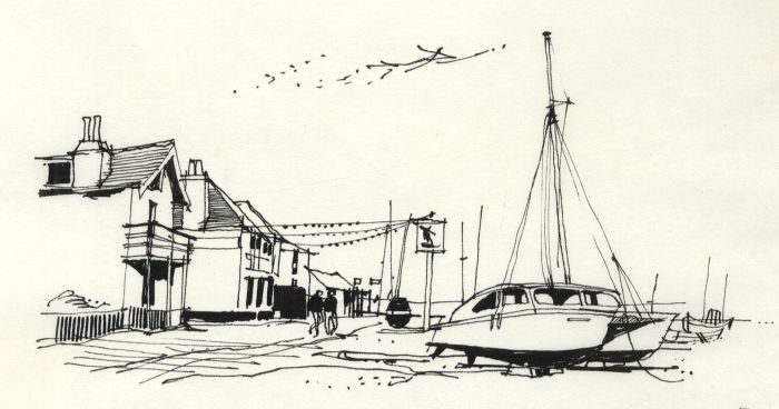 Paul Sharp - 1964 Pen and Ink Drawing, Iden Lock