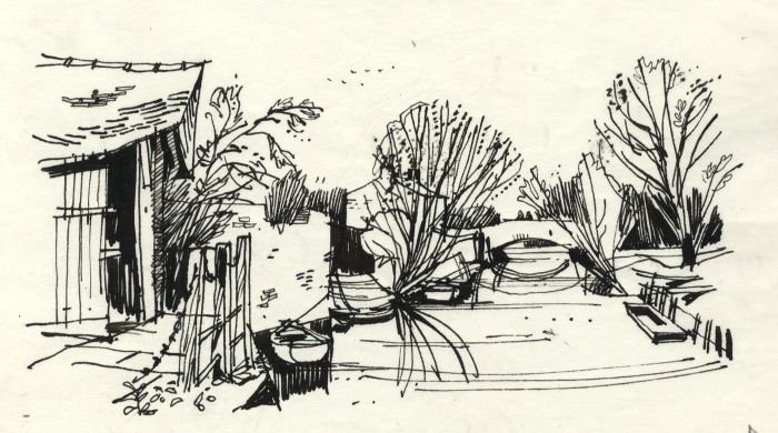 Paul Sharp - 1964 Pen and Ink Drawing, Fordwich