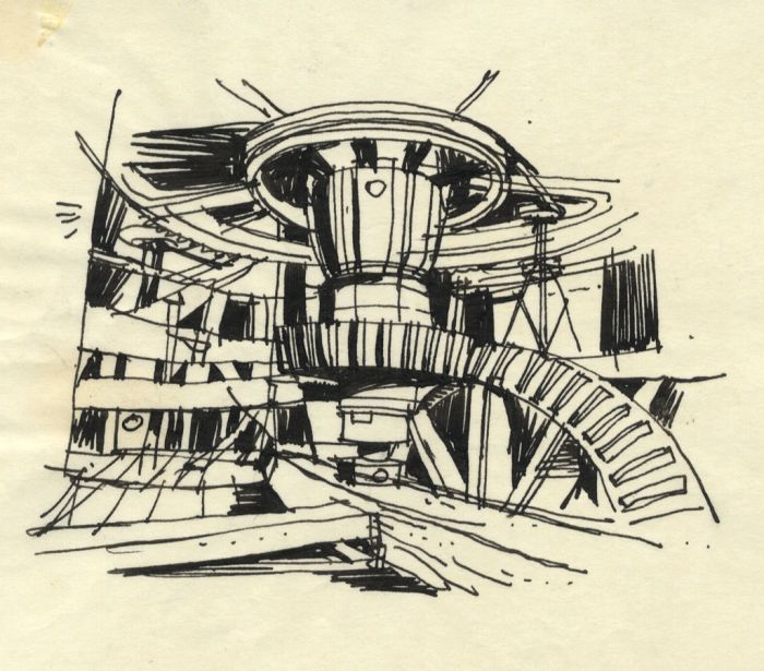Paul Sharp - 1963 Pen and Ink Drawing, The Tidemill, Woodbridge