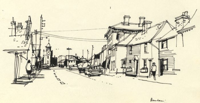 Paul Sharp - 1963 Pen and Ink Drawing, Burnham