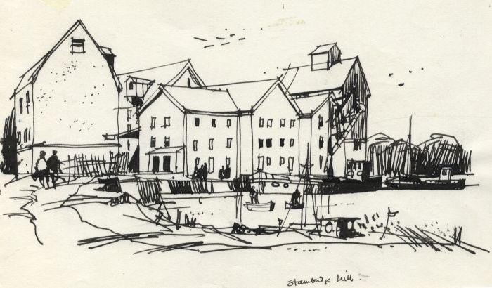 Paul Sharp - 1963 Pen and Ink Drawing, Stanbridge Mills