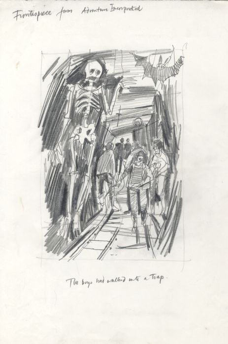 Paul Sharp - Mid 20th Century Graphite Drawing, The Boys had Walked into a Trap