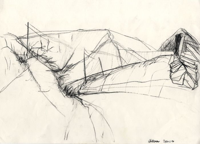 Julian Dyson - 1990 Chalk Drawing, Whitemoor, Cornwall