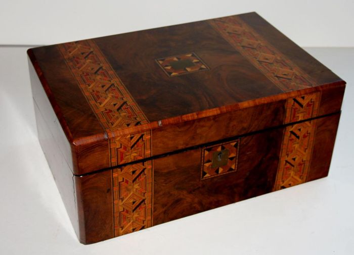 19th Century Tunbridge Ware Type Writing Slope