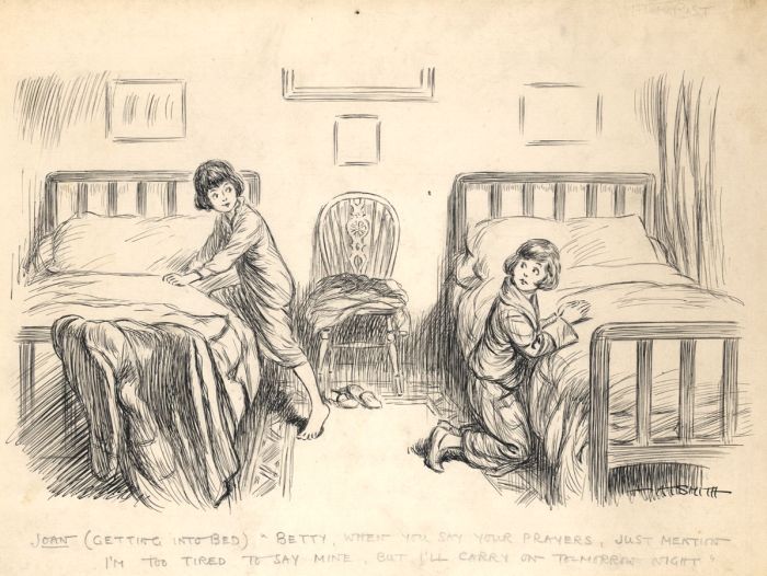 A. Talbot Smith - 1933 Pen and Ink Drawing, Original Cartoon for The Humorist