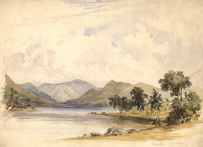 William James Boddy - 1884 Watercolour, Ullswater, Lake District