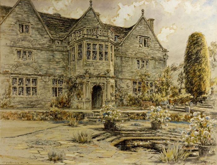 Robert Morely RBA - Early 20th Century Mixed Media, St. Catherine's Court