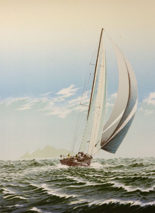 John McNulty - Contemporary Lithograph, Spinnaker