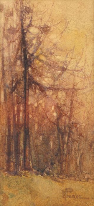 L.E. Pierce - 19th Century Watercolour, Edge of the Forest