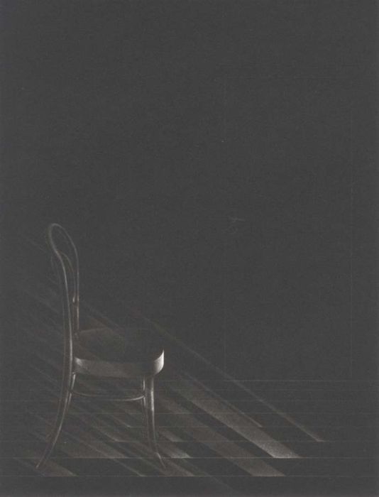 Anne Dykmans 1979 Mezzotint - La Chaise de Pierre 3/25