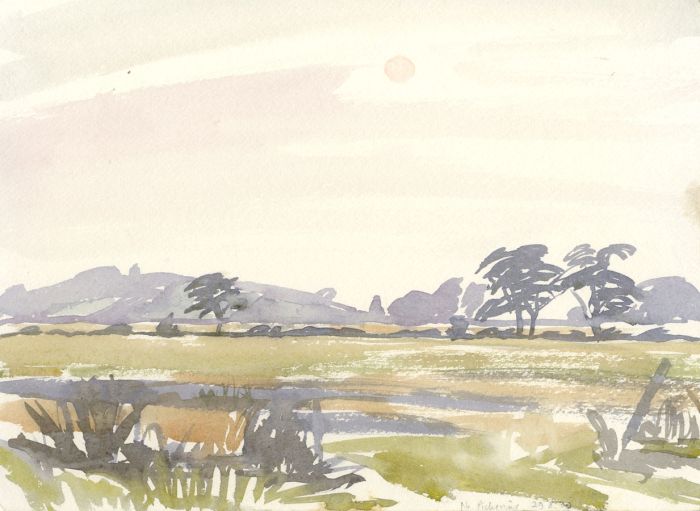 Jean M. Blair - 1970 Watercolour, Near Pickering, North Yorkshire