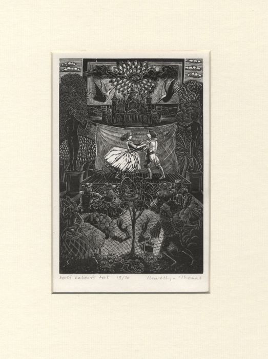 Llewellyn Thomas - Contemporary Wood Engraving, Love's Labour's Lost
