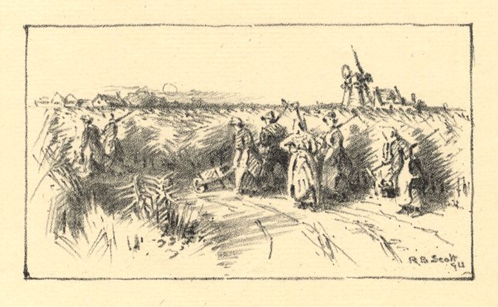 After Robert Bagge-Scott - 19th Century Lithograph, The Harvesters