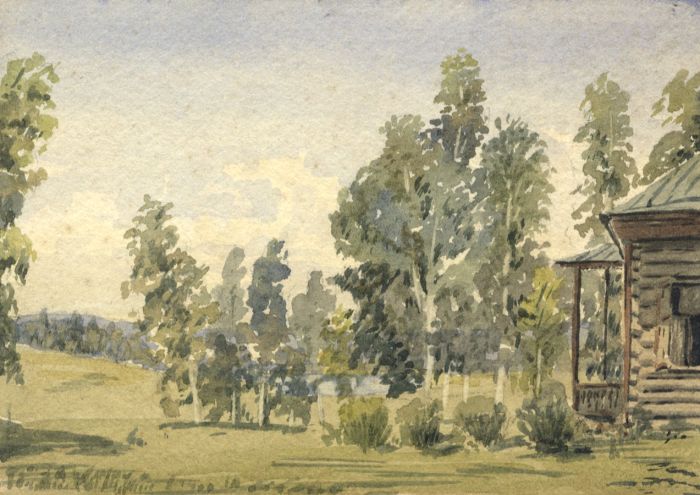 Sir John Warre Slade - 1894 Watercolour, Landscape in the Levant