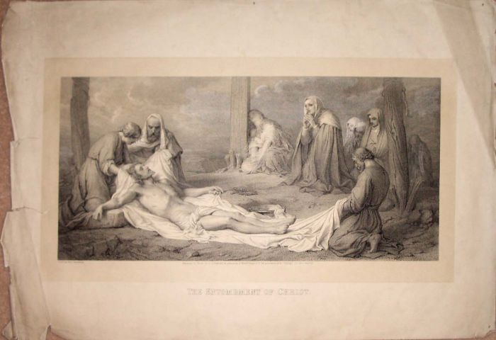 Five Large Interesting Old Prints with Condition Problems