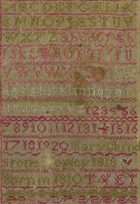 An Embroidery Sampler Dated 1818