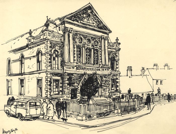 Paul Sharp - Mid 20th Century Pen and Ink Drawing, Aberystwyth, Wales