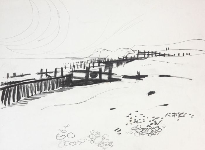 Paul Sharp - Mid 20th Century Pen and Ink Drawing, Rye, East Sussex