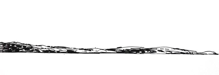 Paul Sharp - Mid 20th Century Pen and Ink Drawing, Landscape