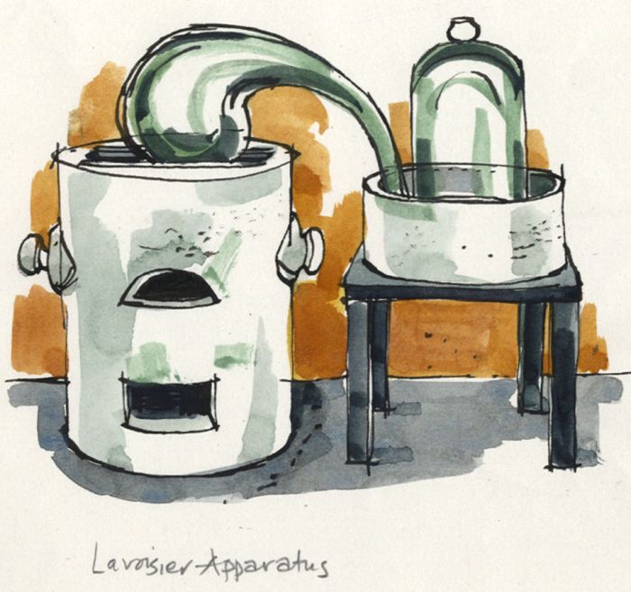 Paul Sharp - Mid 20th Century Watercolour, Lavoisier Apparatus