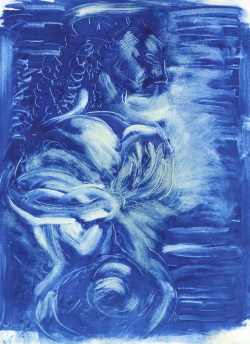 Joan Lewis - Contemporary Monotype, Female Figure