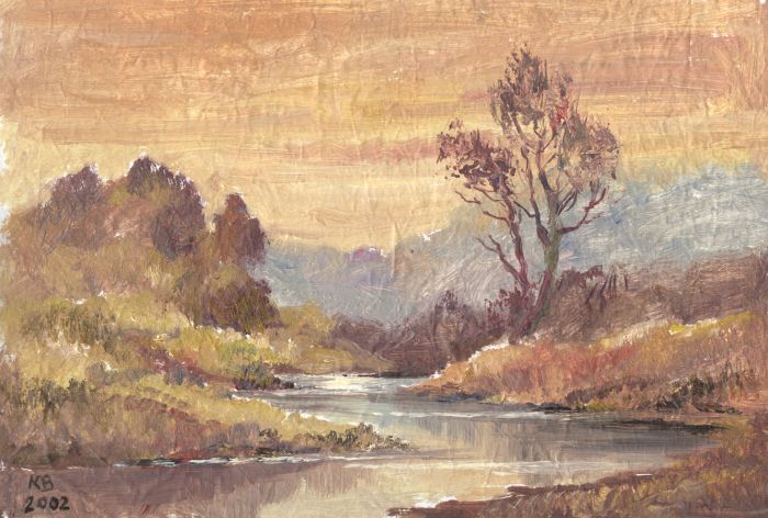 Keith Burtonshaw - 2002 Oil, Autumn Landscape