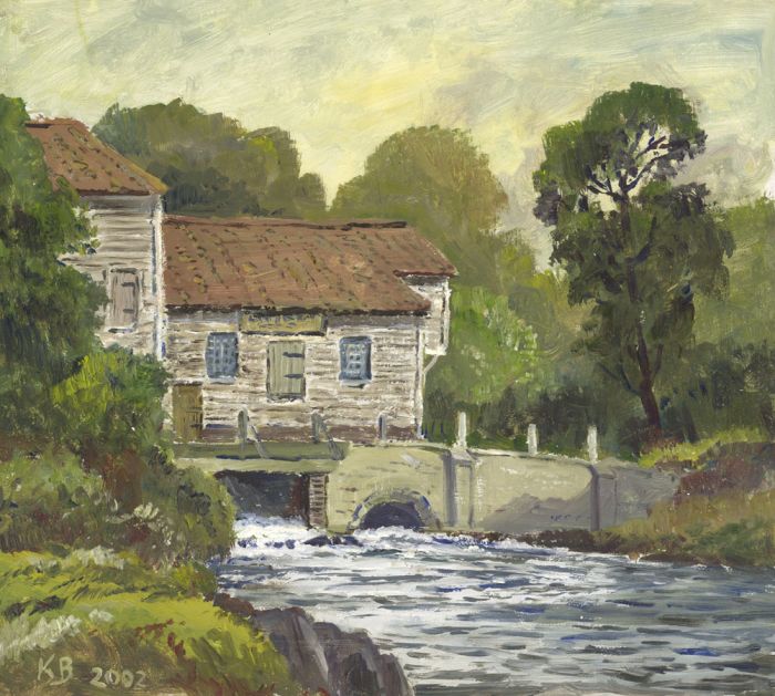 Keith Burtonshaw - 2002 Oil, Loddon Mill, Norfolk