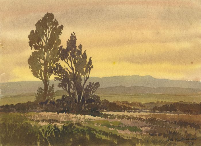 Keith Burtonshaw - 1994 Watercolour, Early Morning Landscape