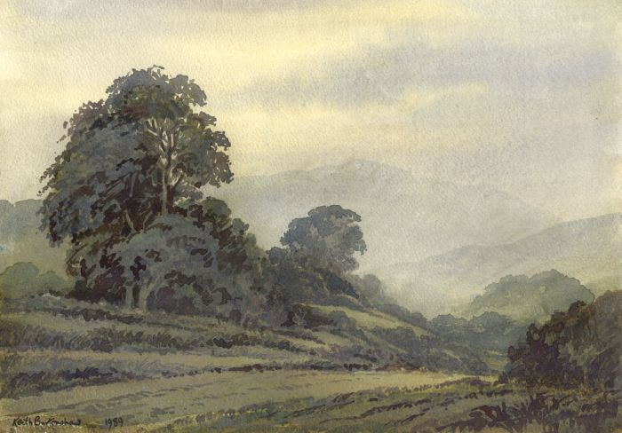 Keith Burtonshaw - 1989 Watercolour, Snowdonia