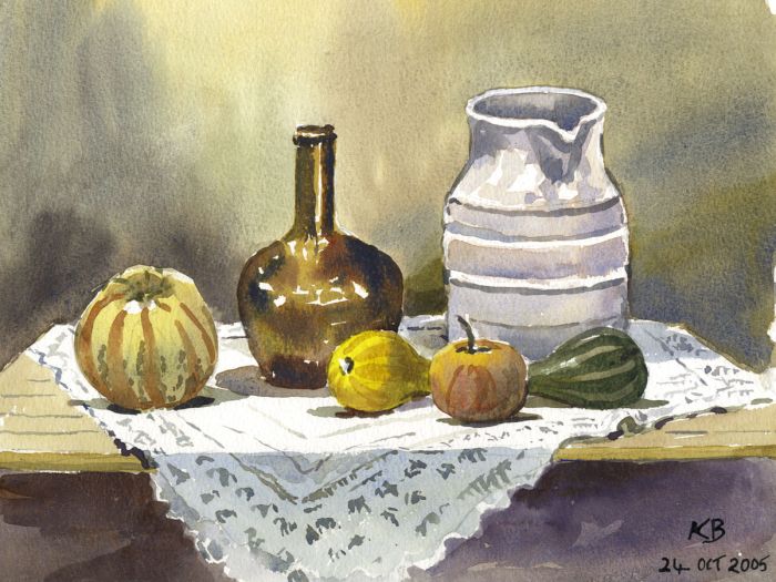 Keith Burtonshaw - 2005 Watercolour, Still Life