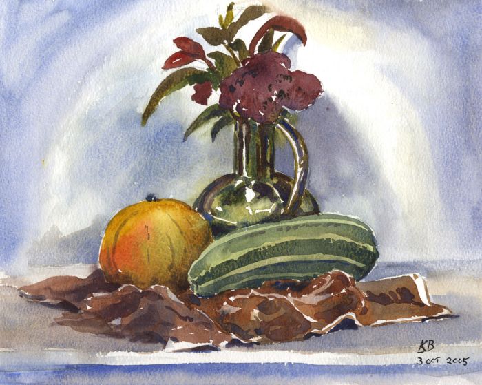 Keith Burtonshaw - 2005 Watercolour, Still Life