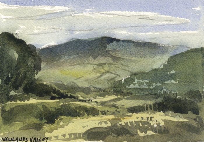 Keith Burtonshaw - Contemporary Watercolour, Newlands Valley, Lake District