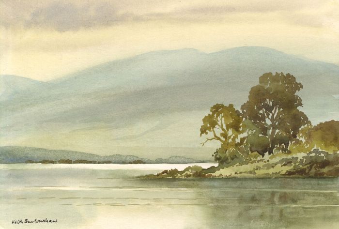 Keith Burtonshaw - 1998 Watercolour, Loch Lomond, Scotland