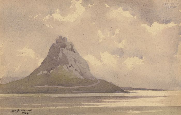 Keith Burtonshaw - 1974 Watercolour, St Michael's Mount