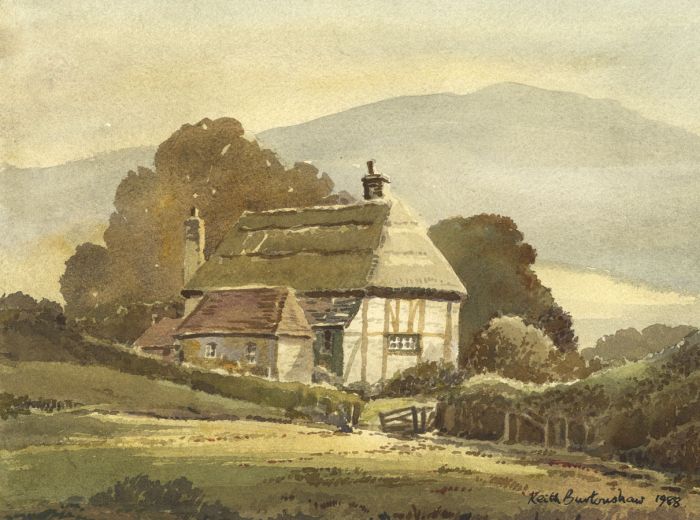 Keith Burtonshaw - 1998 Watercolour, Rural Cottages