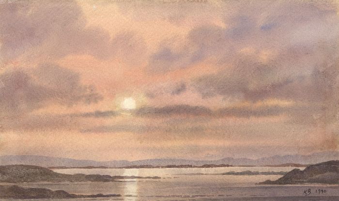 Keith Burtonshaw - 1990 Watercolour, Eventide