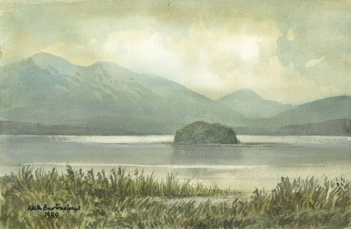 Keith Burtonshaw - 1989 Watercolour, Bassenthwaite, Lake District