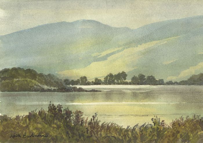 Keith Burtonshaw - Contemporary Watercolour, Buttermere, Lake District