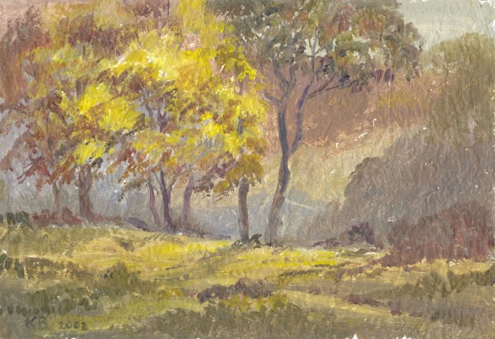 Keith Burtonshaw - 2002 Oil, Autumn Trees