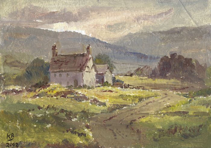 Keith Burtonshaw - 2002 Oil, House in a Landscape